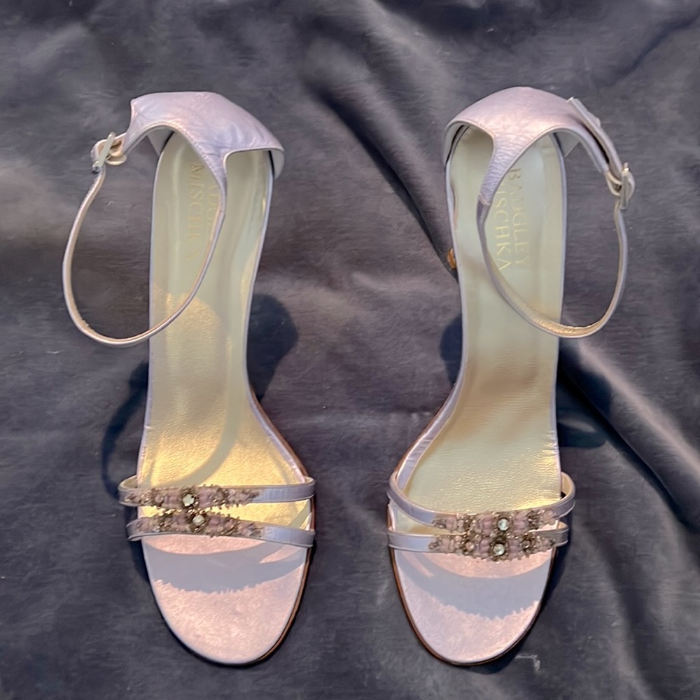 Badgley Mischka High Heels. NEW with original duster bag and box. 3 inch heel.